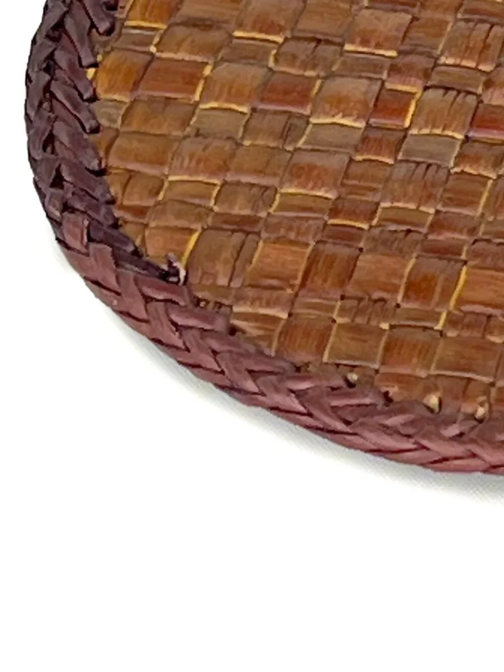 Pier 1 Handwoven Rattan Coasters with Storage Box - 8